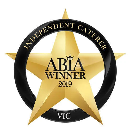 Going Gourmet Crowned Best Wedding Caterers In Victoria! 28 2019 VIC ABIA Award Logo Catering WINNER medium